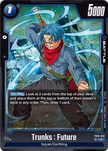 Trunks : Future - FB10-033 (FB10-033), Cross Force — DB Fusion card price