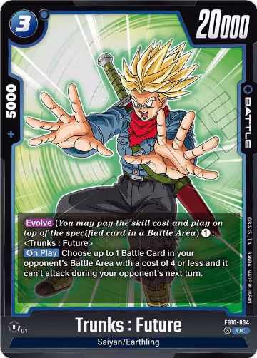 Trunks : Future - FB10-034 (FB10-034), Cross Force — DB Fusion card price