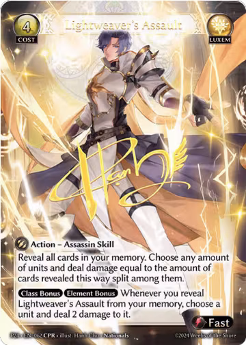 Lightweaver's Assault (CPR) (062), Promotional Cards — Grand Archive card price