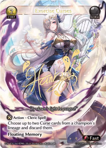 Exorcise Curses (CPR) (063), Promotional Cards — Grand Archive card price