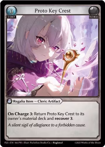 Proto Key Crest (166), Promotional Cards — Grand Archive card price