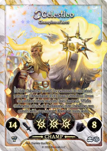 Celestleo - Champion of Ares (1ST) (EOP-P06), Elestrals Premier Packs — Elestrals card price