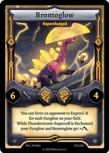 Brontoglow - Supercharged (SS3-006), Shattered Stars Chapter 3 [SS3] — Elestrals card price