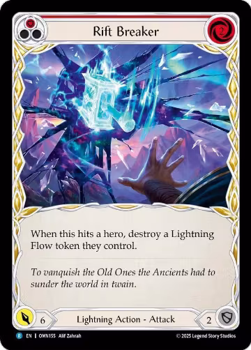 Rift Breaker (Red) (OMN155), Omens of the Third Age — Flesh & Blood card price