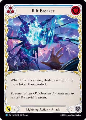 Rift Breaker (Blue) (OMN157), Omens of the Third Age — Flesh & Blood card price
