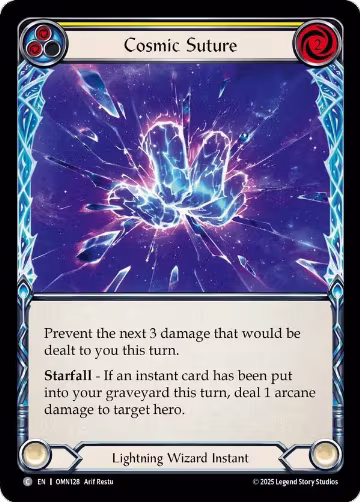 Cosmic Suture (Yellow) (OMN128), Omens of the Third Age — Flesh & Blood card price