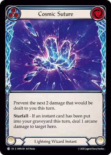 Cosmic Suture (Blue) (OMN129), Omens of the Third Age — Flesh & Blood card price