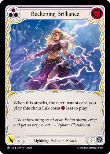 Beckoning Brilliance (OMN148), Omens of the Third Age — Flesh & Blood card price