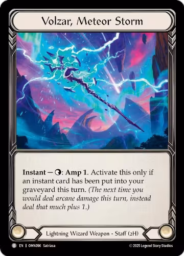 Volzar, Meteor Storm (OMN096), Omens of the Third Age — Flesh & Blood card price