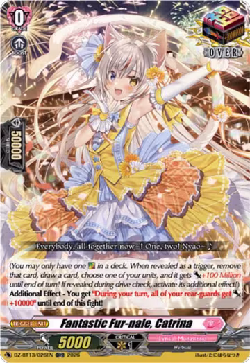 Fantastic Fur-nale, Catrina (DZ-BT13/026EN), DZ-BT13: Parallactic Clash — Vanguard card price