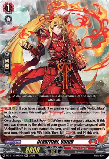 Dragritter, Qutub (DZ-BT13/033EN), DZ-BT13: Parallactic Clash — Vanguard card price