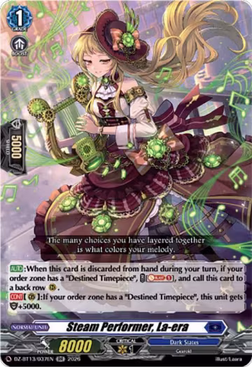 Steam Performer, La-era (DZ-BT13/037EN), DZ-BT13: Parallactic Clash — Vanguard card price