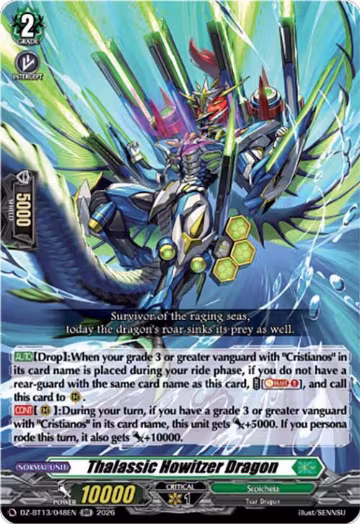 Thalassic Howitzer Dragon (DZ-BT13/048EN), DZ-BT13: Parallactic Clash — Vanguard card price