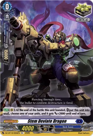 Stem Deviate Dragon (DZ-BT13/059EN), DZ-BT13: Parallactic Clash — Vanguard card price