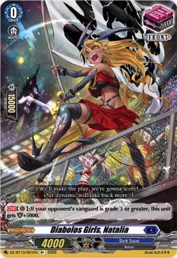Diabolos Girls, Natalia (DZ-BT13/061EN), DZ-BT13: Parallactic Clash — Vanguard card price