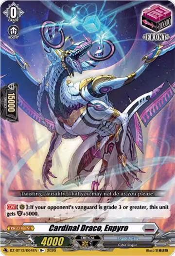 Cardinal Draco, Enpyro (DZ-BT13/064EN), DZ-BT13: Parallactic Clash — Vanguard card price