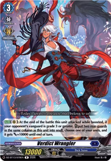 Verdict Wrangler (DZ-BT13/079EN), DZ-BT13: Parallactic Clash — Vanguard card price