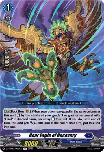 Gear Eagle of Recovery (DZ-BT13/080EN), DZ-BT13: Parallactic Clash — Vanguard card price