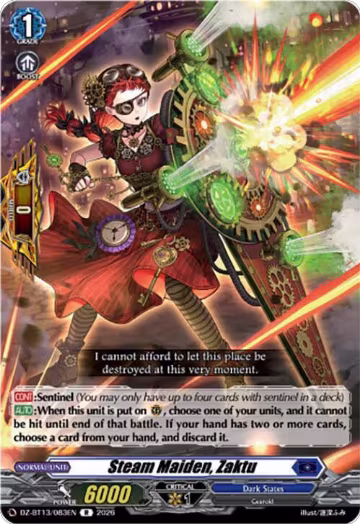 Steam Maiden, Zaktu (DZ-BT13/083EN), DZ-BT13: Parallactic Clash — Vanguard card price