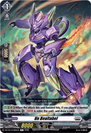 Un Bealtabel (DZ-BT13/084EN), DZ-BT13: Parallactic Clash — Vanguard card price