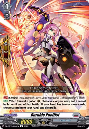 Durable Pacifist (DZ-BT13/088EN), DZ-BT13: Parallactic Clash — Vanguard card price