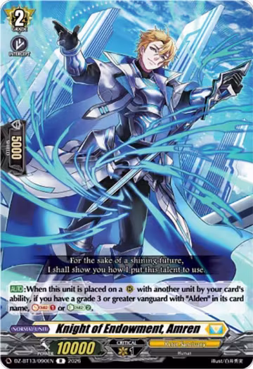 Knight of Endowment, Amren (DZ-BT13/090EN), DZ-BT13: Parallactic Clash — Vanguard card price