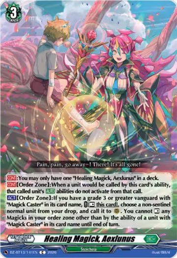 Healing Magick, Aexlunus (DZ-BT13/141EN), DZ-BT13: Parallactic Clash — Vanguard card price