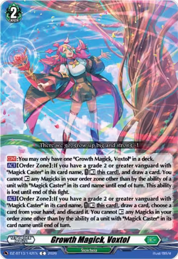 Growth Magick, Voxtol (DZ-BT13/142EN), DZ-BT13: Parallactic Clash — Vanguard card price