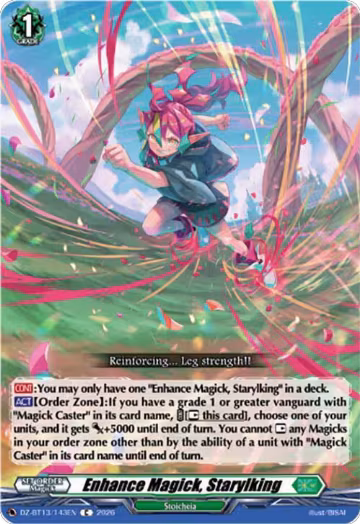 Enhance Magick, Starylking (DZ-BT13/143EN), DZ-BT13: Parallactic Clash — Vanguard card price