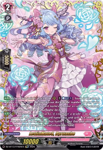 LettiaMateS, Dyruashe (FFR) (DZ-BT13/FFR20EN), DZ-BT13: Parallactic Clash — Vanguard card price
