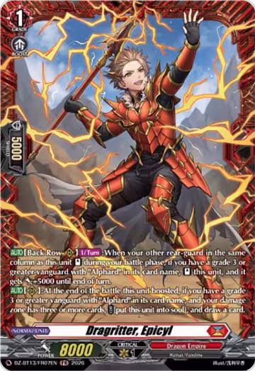 Dragritter, Epicyl (FR) (DZ-BT13/FR07EN), DZ-BT13: Parallactic Clash — Vanguard card price
