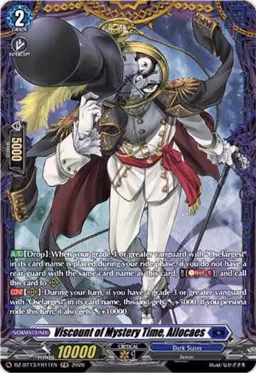 Viscount of Mystery Time, Allocaes (FR) (DZ-BT13/FR11EN), DZ-BT13: Parallactic Clash — Vanguard card price
