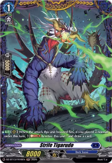 Strife Tigarudo (FR) (DZ-BT13/FR16EN), DZ-BT13: Parallactic Clash — Vanguard card price