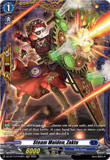 Steam Maiden, Zaktu (FR) (DZ-BT13/FR18EN), DZ-BT13: Parallactic Clash — Vanguard card price