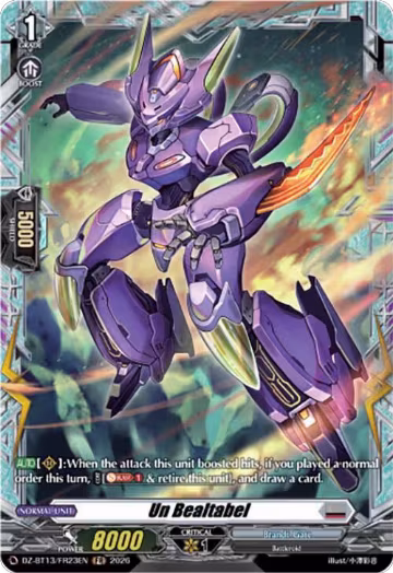 Un Bealtabel (FR) (DZ-BT13/FR23EN), DZ-BT13: Parallactic Clash — Vanguard card price