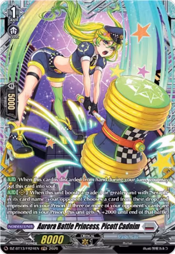 Aurora Battle Princess, Picott Cadnim (FR) (DZ-BT13/FR24EN), DZ-BT13: Parallactic Clash — Vanguard card price