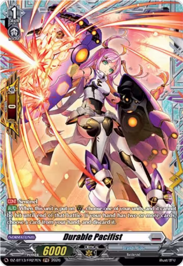 Durable Pacifist (FR) (DZ-BT13/FR27EN), DZ-BT13: Parallactic Clash — Vanguard card price