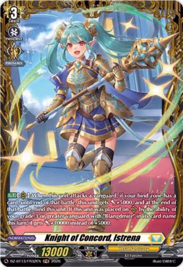 Knight of Concord, Istrena (FR) (DZ-BT13/FR32EN), DZ-BT13: Parallactic Clash — Vanguard card price