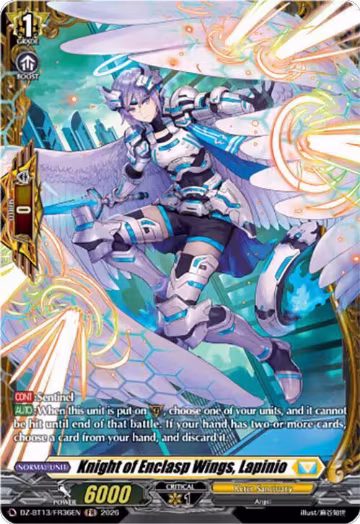 Knight of Enclasp Wings, Lapinio (FR) (DZ-BT13/FR36EN), DZ-BT13: Parallactic Clash — Vanguard card price