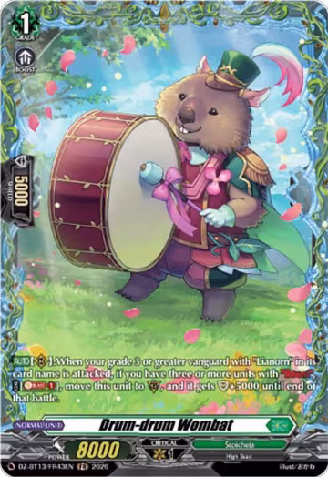 Drum-drum Wombat (FR) (DZ-BT13/FR43EN), DZ-BT13: Parallactic Clash — Vanguard card price