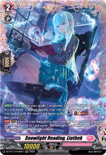 Snowlight Reading, Liothek (FR) (DZ-BT13/FR46EN), DZ-BT13: Parallactic Clash — Vanguard card price