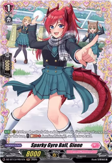 Sparky Gyro Ball, Gione (FR) (DZ-BT13/FR51EN), DZ-BT13: Parallactic Clash — Vanguard card price