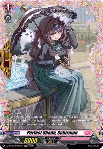 Perfect Shade, Schirmun (FR) (DZ-BT13/FR53EN), DZ-BT13: Parallactic Clash — Vanguard card price