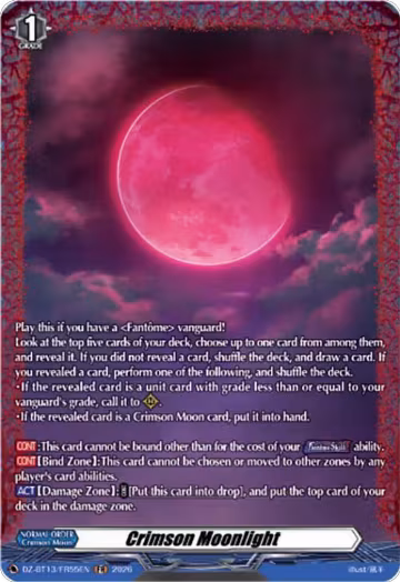 Crimson Moonlight (FR) (DZ-BT13/FR55EN), DZ-BT13: Parallactic Clash — Vanguard card price