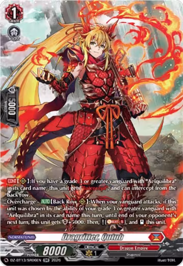 Dragritter, Qutub (SR) (DZ-BT13/SR06EN), DZ-BT13: Parallactic Clash — Vanguard card price