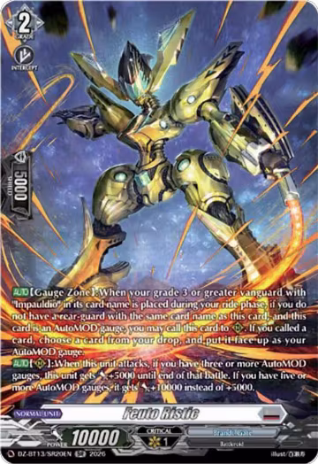 Feuto Ristic (SR) (DZ-BT13/SR20EN), DZ-BT13: Parallactic Clash — Vanguard card price