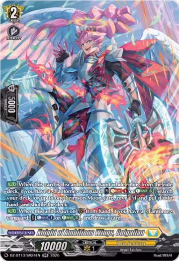 Knight of Ambitious Wings, Colgaflan (SR) (DZ-BT13/SR24EN), DZ-BT13: Parallactic Clash — Vanguard card price