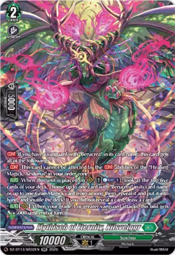 Mythisch of Eternity, Nilsveiggr (SR) (DZ-BT13/SR32EN), DZ-BT13: Parallactic Clash — Vanguard card price
