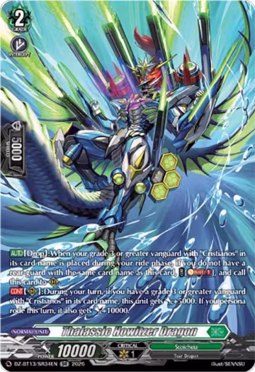 Thalassic Howitzer Dragon (SR) (DZ-BT13/SR34EN), DZ-BT13: Parallactic Clash — Vanguard card price