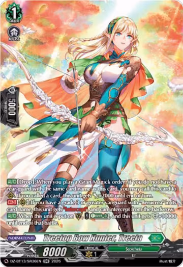 Treetop Bow Hunter, Treeta (SR) (DZ-BT13/SR36EN), DZ-BT13: Parallactic Clash — Vanguard card price